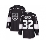 Youth Adidas Los Angeles Kings #32 Jonathan Quick Black Home Authentic Stitched NHL Jersey