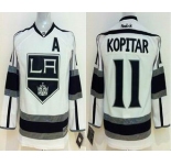 youth nhl jerseys los angeles kings #11 kopitar white[patch A]