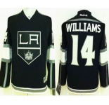 youth nhl jerseys los angeles kings #14 williams black