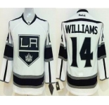 youth nhl jerseys los angeles kings #14 williams white