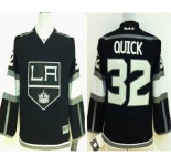 youth nhl jerseys los angeles kings #32 quick black