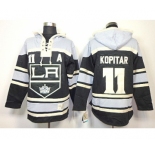 nhl jerseys los angeles kings #11 kopitar black-white[pullover hooded sweatshirt][patch A]