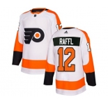 Adidas Philadelphia Flyers #12 Michael Raffl Authentic White Away NHL Jersey