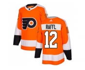 Adidas Philadelphia Flyers #12 Michael Raffl Orange Home Authentic Stitched NHL Jersey