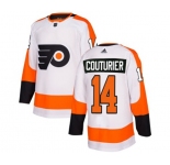 Adidas Philadelphia Flyers #14 Sean Couturier Authentic White Away NHL Jersey