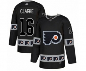 Adidas Philadelphia Flyers #16 Bobby Clarke Authentic Black Team Logo Fashion NHL Jersey