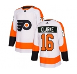 Adidas Philadelphia Flyers #16 Bobby Clarke Authentic White Away NHL Jersey