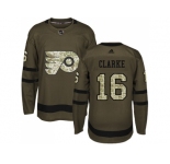 Adidas Philadelphia Flyers #16 Bobby Clarke Green Salute to Service Stitched NHL Jersey