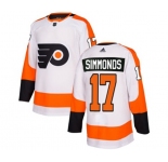 Adidas Philadelphia Flyers #17 Wayne Simmonds Authentic White Away NHL Jersey