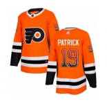 Adidas Philadelphia Flyers #19 Nolan Patrick Authentic Orange Drift Fashion NHL Jersey