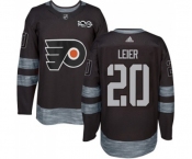 Adidas Philadelphia Flyers #20 Taylor Leier Authentic Black 1917-2017 100th Anniversary NHL Jersey