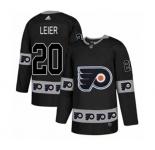 Adidas Philadelphia Flyers #20 Taylor Leier Authentic Black Team Logo Fashion NHL Jersey