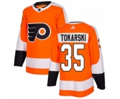 Adidas Philadelphia Flyers #35 Dustin Tokarski Authentic Orange Home NHL Jersey