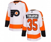 Adidas Philadelphia Flyers #35 Dustin Tokarski Authentic White Away NHL Jersey