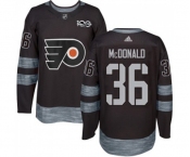 Adidas Philadelphia Flyers #36 Colin McDonald Authentic Black 1917-2017 100th Anniversary NHL Jersey
