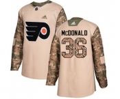 Adidas Philadelphia Flyers #36 Colin McDonald Authentic Camo Veterans Day Practice NHL Jersey