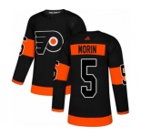 Adidas Philadelphia Flyers #5 Samuel Morin Authentic Black Alternate NHL Jersey