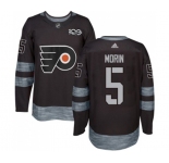 Adidas Philadelphia Flyers #5 Samuel Morin Premier Black 1917-2017 100th Anniversary NHL Jersey
