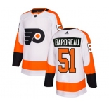 Adidas Philadelphia Flyers #51 Cole Bardreau Authentic White Away NHL Jersey