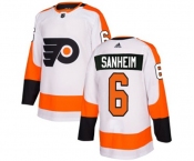 Adidas Philadelphia Flyers #6 Travis Sanheim Authentic White Away NHL Jersey