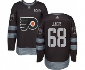 Adidas Philadelphia Flyers #68 Jaromir Jagr Premier Black 1917-2017 100th Anniversary NHL Jersey