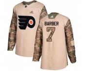 Adidas Philadelphia Flyers #7 Bill Barber Authentic Camo Veterans Day Practice NHL Jersey