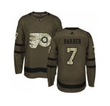 Adidas Philadelphia Flyers #7 Bill Barber Green Salute to Service Stitched NHL Jersey