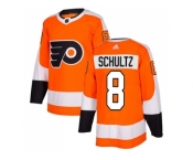 Adidas Philadelphia Flyers #8 Dave Schultz Orange Home Authentic Stitched NHL Jersey