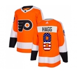 Adidas Philadelphia Flyers #8 Robert Hagg Authentic Orange USA Flag Fashion NHL Jersey