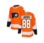 Adidas Philadelphia Flyers #88 Eric Lindros Orange Home Authentic Stitched NHL Jersey