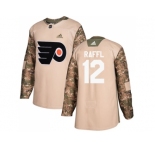 Men Adidas Philadelphia Flyers #12 Michael Raffl Camo Authentic 2017 Veterans Day Stitched NHL Jersey