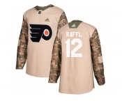 Men Adidas Philadelphia Flyers #12 Michael Raffl Camo Authentic 2017 Veterans Day Stitched NHL Jersey