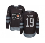 Men Adidas Philadelphia Flyers #19 Nolan Patrick Black 1917-2017 100th Anniversary Stitched NHL Jersey