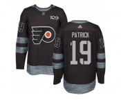 Men Adidas Philadelphia Flyers #19 Nolan Patrick Black 1917-2017 100th Anniversary Stitched NHL Jersey
