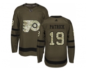 Men Adidas Philadelphia Flyers #19 Nolan Patrick Green Salute to Service Stitched NHL Jersey