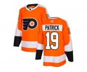 Men Adidas Philadelphia Flyers #19 Nolan Patrick Orange Home Authentic Stitched NHL Jersey