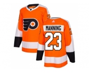 Men Adidas Philadelphia Flyers #23 Brandon Manning Orange Home Authentic Stitched NHL Jersey