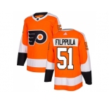 Men Adidas Philadelphia Flyers #51 Valtteri Filppula Orange Home Authentic Stitched NHL Jersey