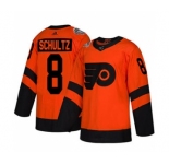 Men's Flyers #8 Dave Schultz Orange 2019 Stadium Series Stitched Hockey Jersey