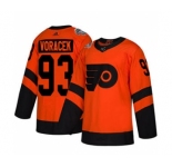 Men's Flyers #93 Jakub Voracek Orange 2019 Stadium Series Stitched Hockey Jersey