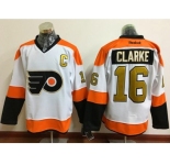 Men's Philadelphia Flyers #16 Bobby Clarke White 3rd Stitched NHL Jersey