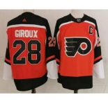 Men's Philadelphia Flyers #28 Claude Giroux Orange Adidas 2020-21 Stitched NHL Jersey