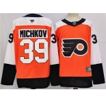 Men's Philadelphia Flyers #39 Matvei Michkov Orange 2024 Stitched Jersey