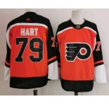 Men's Philadelphia Flyers #79 Carter Hart Orange Adidas 2020-21 Stitched NHL Jersey