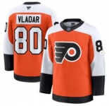 Men's Philadelphia Flyers #80 Dan Vladar Orange 2024-25 Home Stitched Hockey Jersey