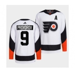 Men's Philadelphia Flyers #9 Ivan Provorov White 2022 Reverse Retro Stitched Jersey