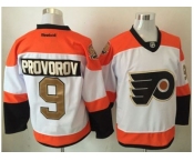 Men's Philadelphia Flyers #9 Ivan Provorov White 3rd Stitched NHL Jersey