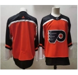 Men's Philadelphia Flyers Blank Orange With Black Name Adidas 2020-21 Stitched NHL Jersey