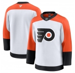 Men's Philadelphia Flyers Blank White 2024-25 Away Stitched Hockey Jersey