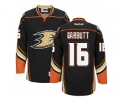 Men's Reebok Anaheim Ducks #16 Ryan Garbutt Premier Black Home NHL Jersey